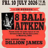 8 BALL AITKEN BAND @ BANSHEES BAR, IPSWICH with support from Dillion James