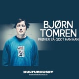 Bjørn Tomren prøver så godt han kan på Drammen kulturhus