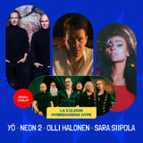 Pikkujoulut: YÖ + Neon 2 + Olli Halonen + Sara Siipola