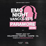 Emo Night Vancouver: Paramore Edition at Hollywood Theatre - Jul 10 2026