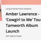 Amber Lawrence- 'Cowboy To Me' Tour. Tamworth Album Launch