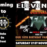 Eleven at 10 festival 10th birthday celebrations live at Eleven Stoke