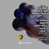 OLING / Nick Søe / Maria Fagranes / LACTIC ACID: DJ Farkas / R500 / Jakey Rolling / avoN / LELE