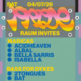 RAUM invites Maricas x Bass for Dykes