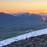Möðruvallafjall í Eyjafirði fram