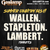 COUNTRY SUMMER BASH with MORGAN WALLEN, CHRIS STAPLETON, and MIRANDA LAMBERT Tributes WALLEN OUTLAWS, THE STAPLES, and SIN 4A SIN
