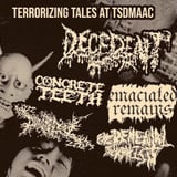 Decedent, Concrete Teeth, Emaciated Remains, Dawn of Agony, Excremental Scaphism