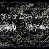 CENOTAPH (MEX) + CRYPTWORM (UK) + LEUCOTOME (PL)| 15.09 | VOODOO WARSZAWA 