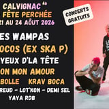 Fête Perchée 2026 [Calvignac] Les Wampas•The Locos (ex Ska-P)•LYDLT•Picon mon amour•Krav Boca•MBolle