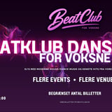 BeatClub - Natklub dansefest for voksne på Skovridderkroen