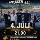 Bjølsen Valsemølle på Dreggen Kro 4 Juli!