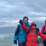 Fjórir tindar í Eyjafirði. Laufásstrandarfjöllin