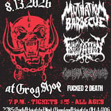 Thursday Night Death Metal w / Mutilation Barbecue / Inoculaction / Casket Splinter / Fucked 2 Death