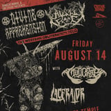 DIVINE APPREHENSION & CAUSTIC FOG 'The Western Obliteration Tour' with MUDCRAB & LACERATOR