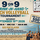 9-ON-9 DRINK IN HAND TOURNAMENT SEPTEMBER 19TH 2026