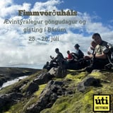 Fimmvörðuháls. Gisting í Básum. Róleg ganga