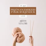 Prjónanámskeið fyrir byrjendur