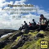 Fimmvörðuháls. Gisting í Básum. Róleg ganga