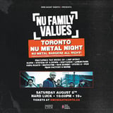 NU FAMILY VALUES: Nu Metal Night at Hard Luck - Aug 8 2026