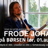 Konsert med Flekkefjords vennen Frode Johansen