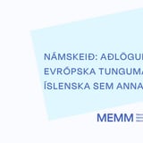Námskeið: Aðlögun íslensku að evrópska tungumálarammanum – íslenska sem annað mál 