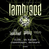 Lamb Of God [Support: Thy Art Is Murder, Fit For An Autopsy, Vended] // K.B. Hallen // 11. aug 2026