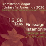 Finissage með listamönnum sýninga