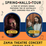 Those Folk and Kris Mizzi at the Zamia Theatre in Mt Tamborine