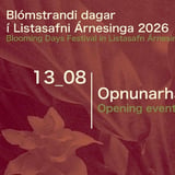 Opnunarhátíð Blómstrandi daga