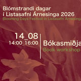 Blómstrandi bókasmiðja / Book Workshop
