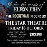  STAR THEATRE Gold Coast - Friday October 16, from 8pm. 