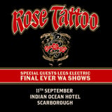 Rose Tattoo Sept 11 Indian Ocean Hotel WA - Final WA shows