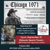 Chicago 1971 & John Todd w/ Savoy James Project Rotary Club Of McHenry Fundraiser