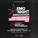 Emo Night Vancouver at Hollywood Theatre - Sep 12 2026