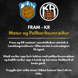🏟 Fram-KR Upphitun fyrir stórleik