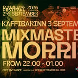 Mixmaster Morris - Kaffibarinn 3 September - Extreme Chill Festival 2026 