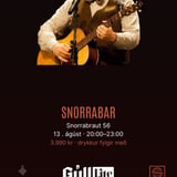 Svavar Knútur á Snorra Bar