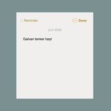 Galvan tenker høyt