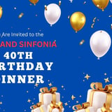 Redland Sinfonia 40th Anniversary Dinner