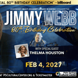 JIMMY WEBB: 80th Birthday Celebration (3x Grammy-winning Songwriter)