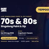 70s & 80s PAINT AND SIP YEPPOON x PAINT JUICY