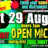 The Open Mic - Aug 29 - Only a couple more before we go!