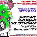 SHONEN KNIFE re-cuttin’ Australia 2026 - SUN 25 OCT Alice Springs ALICE BREWING CO