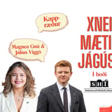 xNei mætir Jágúst - Kappræður á Stúdentakjallaranum um þjóðaratkvæðagreiðsluna 29. ágúst 🗳️ 
