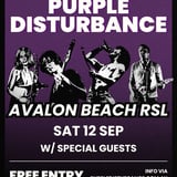 Purple Disturbance at Avalon Beach RSL