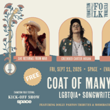 Songwriter Circle Celebrating LGBTQIA+: Evanston Folk Festival Aftershow presented by Bluegrass Situation