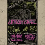 UNHOLY GRAVE w/ RAW ADDICT, CONGEALED FLESH & DEATHKNELL
