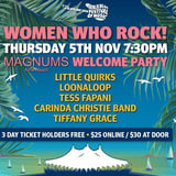 Festival Welcome Party "Woman Who Rock" Thur 5th Nov
