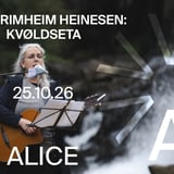 Kvøldseta with Elin Brimheim Heinesen (FO) at ALICE