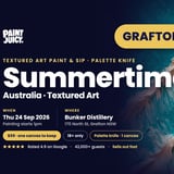 Summertime Australia Textured Art Paint and Sip Grafton x Paint Juicy